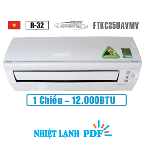 Điều Hòa Daikin 1 chiều 12.000BTU inverter FTKC35UAVMV