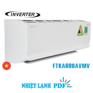 Điều hòa Daikin 21000BTU 1 chiều inverter FTKA60UAVMV