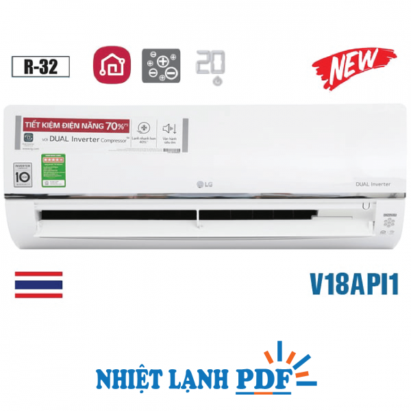 Điều hòa LG 18000 BTU 1 chiều inverter V18API1