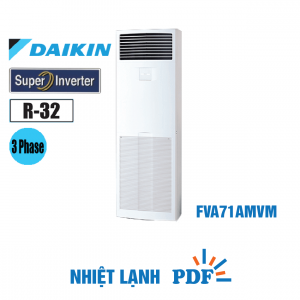 Điều hòa tủ đứng Daikin inverter 24.000BTU 3 Pha FVA71AMVM RZF71CYM