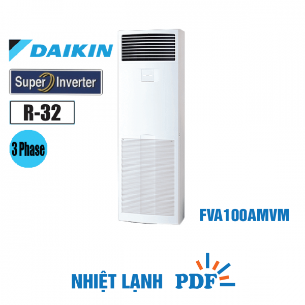 Điều hòa tủ đứng Daikin inverter 34.000BTU 3 Pha FVA100AMVM RZF100CYM